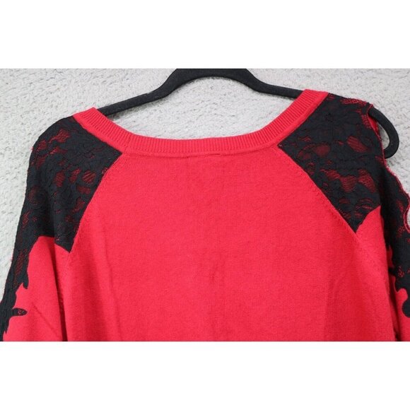 Torrid Long Sleeve Sweater-Cut-Out-Lace-Size 2X-Whimsigoth - Picture 12 of 12